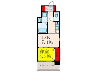 ライブガーデン江坂Ⅷの物件間取画像